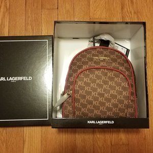 Karl Lagerfeld Paris Cara Logo Women's Backpack in the Box